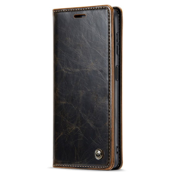 CASEME flip tok Samsung Galaxy A14 5G, Waxy Textured, kávé