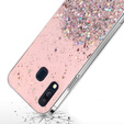 Telefontok a Samsung Galaxy A40, Glittery, rózsaszín