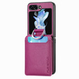 Tok Samsung Galaxy Z Flip7 FE / Z Flip6, Card Slot Ring Case, lila