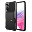 Tok Samsung Galaxy A54 5G, Card Holder Kickstand, fekete