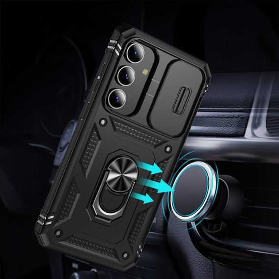 Telefontok a Samsung Galaxy S24+ Plus, CamShield Slide, fekete