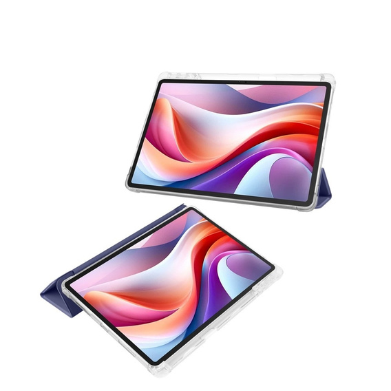 Tok Lenovo Tab M11, Smartcase Hybrid, tolltartó résszel, sötétkék