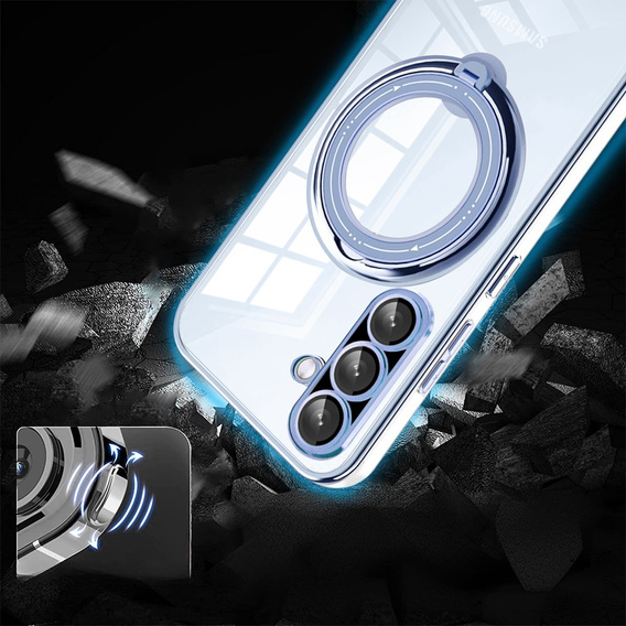 Mágneses tok Samsung Galaxy A36 5G készülékhez, MagSafe, kék