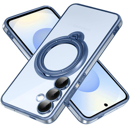 Mágneses tok Samsung Galaxy S25 készülékhez, MagSafe, kék