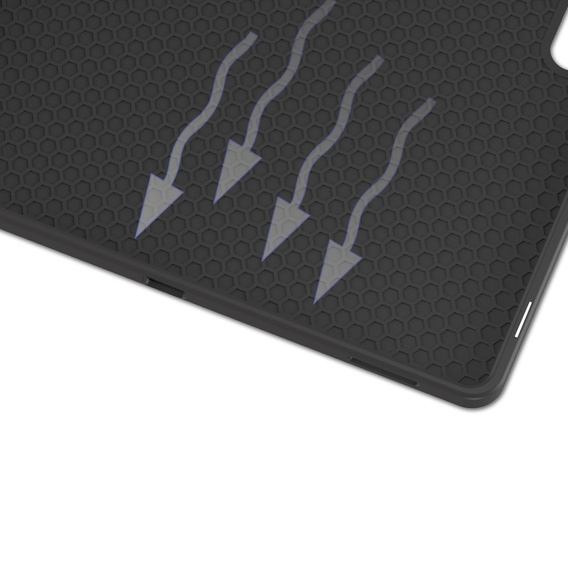 Tok Samsung Galaxy Tab S10 Ultra, Smartcase tolltartóval, szürke