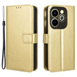 Pattintható tok a Infinix Hot 40i, Crazy Horse Wallet, arany
