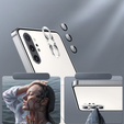 Kameravédő tok Samsung Galaxy Note 10+ Plus, CamShield MagSafe, átlátszó / ezüst
