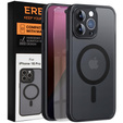 Tok iPhone 16 Pro-hoz, MagSafe, ERBORD Matt Case, fekete + képernyőüveg
