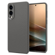 A Spigen tok Samsung Galaxy S25, Liquid Air, fekete + 9H edzett üveghez