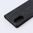 Telefontok a Oppo A78 4G, ERBORD Vintage, pénztárca patenttal, fekete
