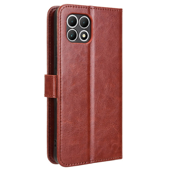 Pattintható tok a T Phone 2 5G, Crazy Horse Wallet, barna