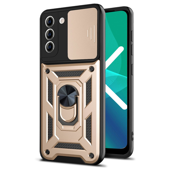 Telefontok a Samsung Galaxy S21 FE, CamShield Slide, arany