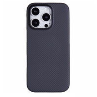 Tok iPhone 16 Pro, Aramid Fiber Cover, fekete