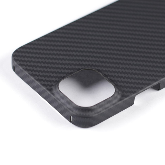 Tok iPhone 13, Aramid Fiber Cover, fekete