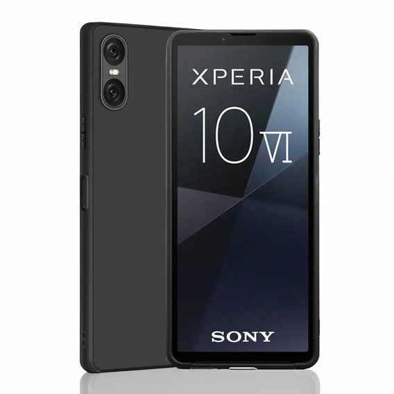 Vékony tok a Sony Xperia 10 VI, Slim, fekete