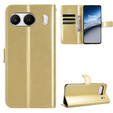 Pattintható tok a OnePlus Nord 4, Crazy Horse Wallet, arany