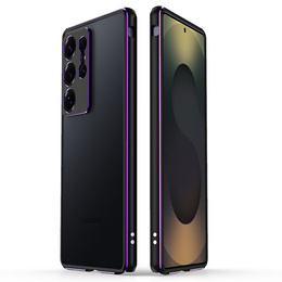 Teletok LUPHIE Samsung Galaxy S25 Ultra-hoz, Armor Bumper, fekete