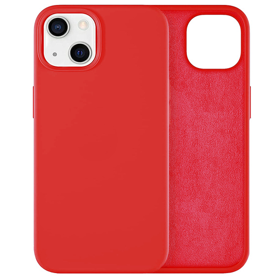 Telefontok a iPhone 13 Mini, Silicone Lite, piros