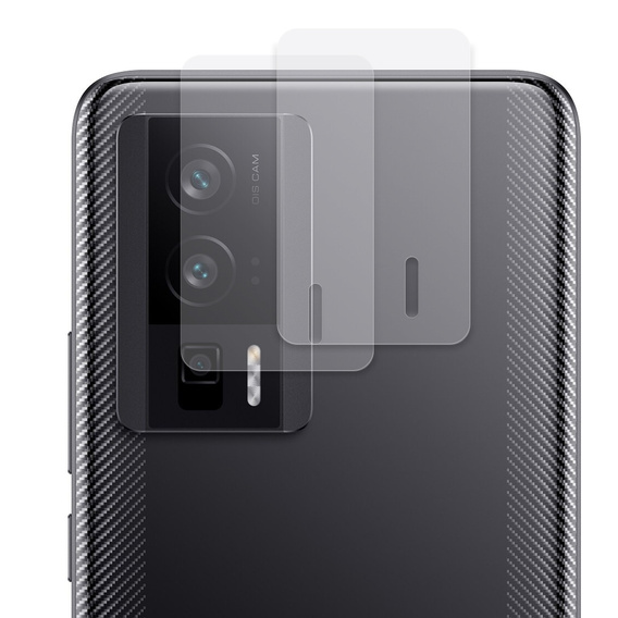 2x ERBORD edzett üveg a kamera számára, hogy Xiaomi Poco F5 Pro, átlátszó