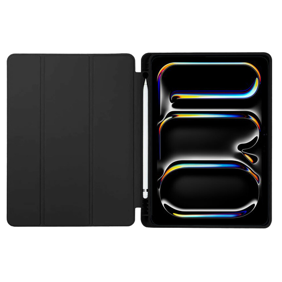 Tok Apple iPad Pro 13" 7 gen. 2024 (A2925, Smartcase tolltartóval, fekete
