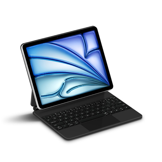 Billentyűzet tok iPad Air 13" 2024, Magnetic Keyboard Touchpad, fekete