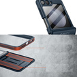Telefontok a Samsung Galaxy Z Flip 5, Suritch Full Body, sötétkék
