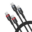 Baseus Cafule USB-C USB-C 100W kábel 1m - 2 darabos készlet