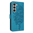 Pattintható tok a Samsung Galaxy Z Fold6 5G, Butterfly, kék