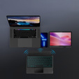 Tok + billentyűzet Lenovo Tab Plus, fekete