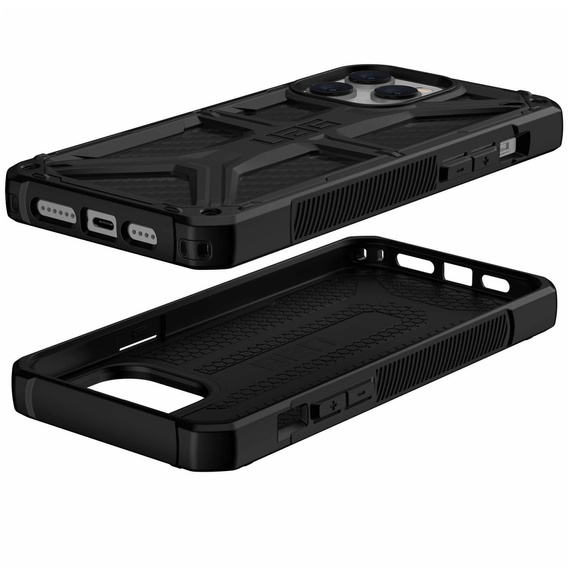 Tok Urban Armor Gear iPhone 14 Pro Max, Monarch, carbon fekete