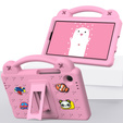 Gyermek tok Samsung Galaxy Tab A9, Cute Patterns, állvánnyal, rózsaszín