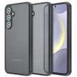 Tok Samsung Galaxy S24, Fusion Hybrid, kameravédelemmel, átlátszó / fekete