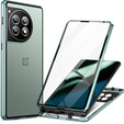 Tok OnePlus 12 5G, Magnetic Dual Glass, zöld