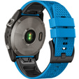 Szilikon pánt Garmin Fenix 7 / Forerunner 965 / 955 / 945 / 935, kék / fekete