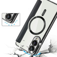 Pattintható tok a Samsung Galaxy S25 Edge, RFID Wallet MagSafe CamShield, fekete