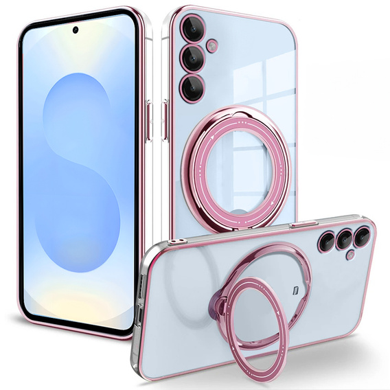 Mágneses tok Samsung Galaxy S25+ Plus készülékhez, MagSafe, rózsaszín