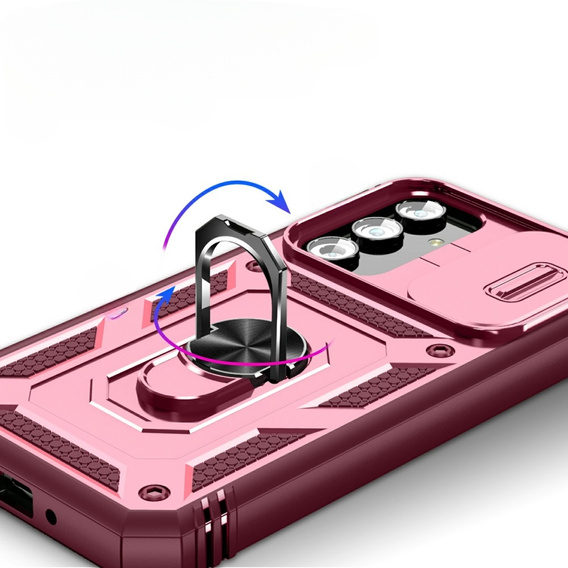 Telefontok a Samsung Galaxy A54 5G, CamShield Slide, rózsaszín / Maroon
