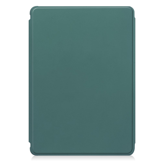Billentyűzet tok Samsung Galaxy Tab S10 Lite / S10 FE / S9 FE, Rotary 360° Leather, sötétzöld