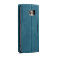 CASEME tok Samsung Galaxy S7 Edge, Leather Wallet Case, kék
