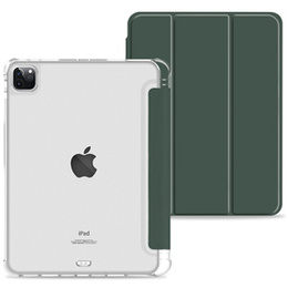 Tok iPad Pro 11 2022 / 2021 / 2020, Smartcase Hybrid, tolltartó résszel, sötétzöld