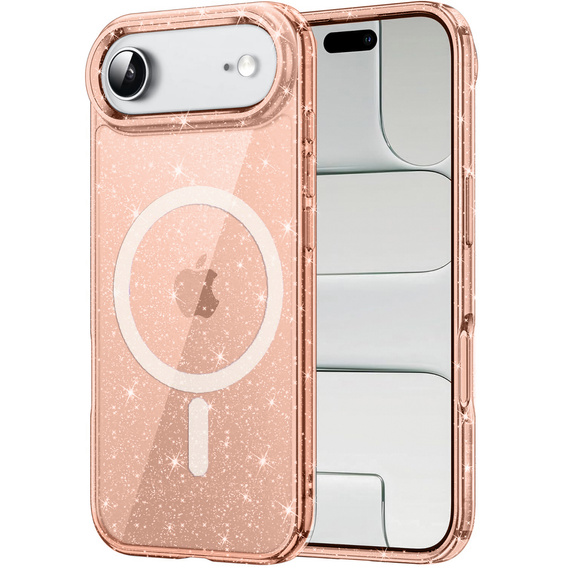 Tok iPhone Air készülékhez, MagSafe, csillogó, áttetsző arany