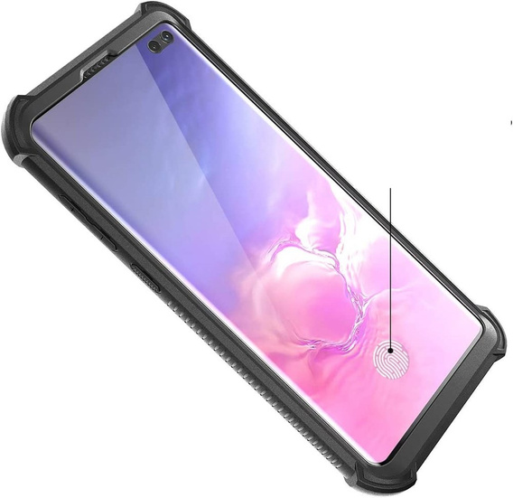 Telefontok a Samsung Galaxy S10 Plus, Dexnor Full Body Rugged, átlátszó / fekete