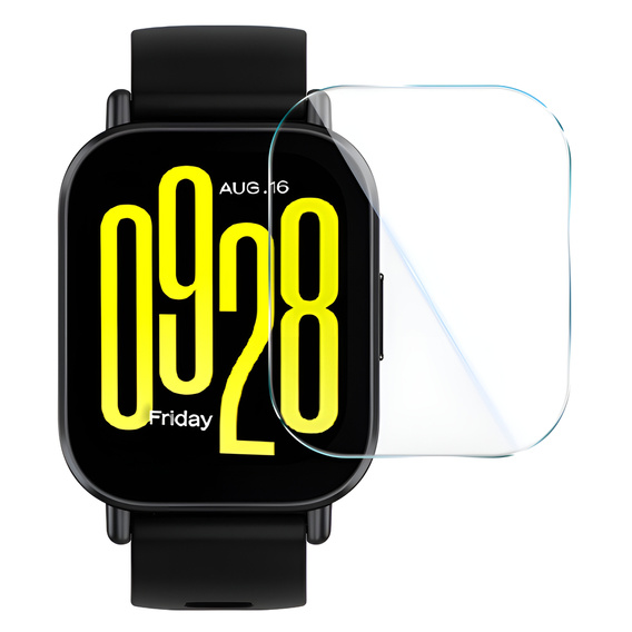 2x edzett üveg ERBORD rögzítőkerettel az Xiaomi Redmi Watch 5 Active-es órájához