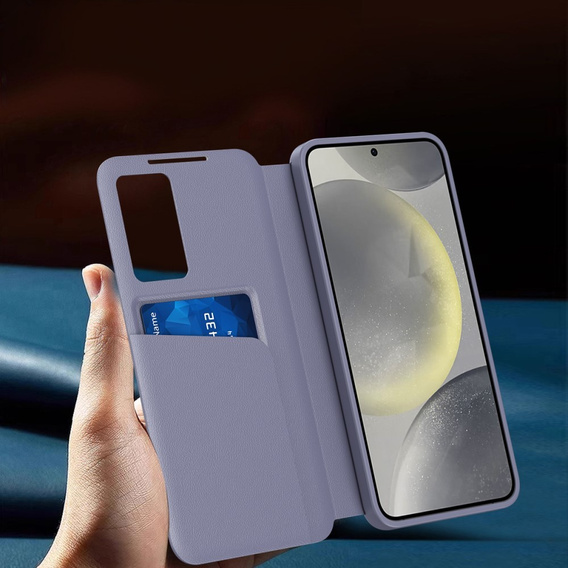 Flip tok Samsung Galaxy A55 5G, Smart View Wallet, lila