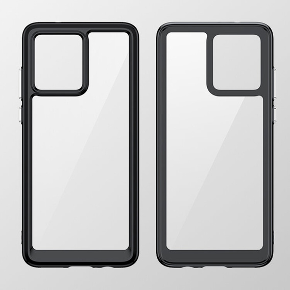 Telefontok a Motorola Moto G84 5G, Fusion Hybrid, átlátszó / fekete