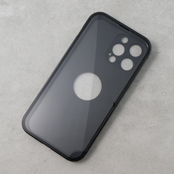 Telefontok a iPhone 13 Pro Max, Dual Glass, Magsafe-hoz, fekete