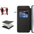 Pattintható tok a Samsung Galaxy S25 Edge, RFID Wallet MagSafe CamShield, fekete