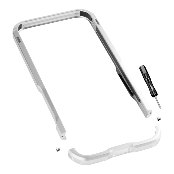 Teletok LUPHIE Nothing Phone 2a / 2a Plus-hoz, Armor Bumper, ezüst