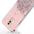 Telefontok a Huawei Mate 20 Lite, Glittery, rózsaszín