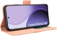Flip tok Oppo Reno 14F, Kártya slot, pénztárca, rózsaszín, rózsaszín